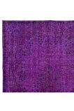 175x302 cm Mor Tonlarda El Dokuması Halı, Modern El Düğümlü Halı, Eski Türk Halısı
