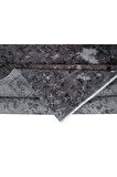 148x266 cm El Düğümlü Gri Halı, Modern El Dokuması Yün ve Pamuktan Yapılmış Alan Halısı