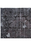 148x266 cm El Düğümlü Gri Halı, Modern El Dokuması Yün ve Pamuktan Yapılmış Alan Halısı