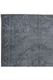 163x265 cm El Düğümlü Gri Halı, Dekoratif El Dokuması Yün ve Pamuktan Yapılmış Alan Halısı