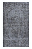 155x262 cm Modern El Yapımı Halı, Gri Çocuk Odası Halı, Gri Ev Dekoru