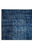 210x323 cm Mavi El dokuması Halı, El Düğümlü Alan Halısı, Eski Türk Halısı