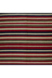 145x297 cm Renkli Çizgili El Dokuma Eski Anadolu Kilim Halısı, 'Düz Dokuma', %100 Yün