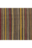 123x166 cm Renkli El Dokuma Anadolu Kilimi, Düz Dokuma Eski Halı, %100 Yün