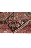 119x173 cm El Yapımı Geometrik Madalyon Tasarımlı Halı, 1960'lardan Halı, Eski Türk Kırmızı Halı