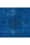 156x268 cm Modern El Yapımı Mavi Renkli Türk Halısı, 100% El Dokuması Alan Halısı