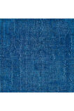 210x313 cm Mavi Oturma Odası Halısı, Yenilenmiş Türk Halısı, El Düğümlü Alan Halısı