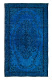 187x310 cm Geleneksel El Dokuması Mavi Halı, Anadolu'dan Yünlü Halı, Modern Alan Halısı