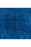 187x310 cm Geleneksel El Dokuması Mavi Halı, Anadolu'dan Yünlü Halı, Modern Alan Halısı