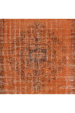 190x290 cm Turuncu Halı, Yenilenmiş El Dokuma Halı, El Yapımı Halı, El Düğümlü Modern Halı