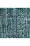 157x262 cm Yeşil Tonlarda El Dokuması Halı, Modern El Düğümlü Halı, Eski Türk Halısı