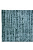 230x344 cm Yeniden Boyanmış Yeşil El Dokuma Halı, El Yapımı Eski Halı