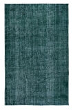200x320 cm El Yapımı Türk Halısı, Yeşil El Dokuması Halı, Modern Yünlü Halı