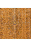 172x278 cm Çağdaş El Yapımı Turuncu Halı, Modern El Dokuma Yeniden Boyanmış Halı