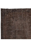 160x277 cm Kahverengi El dokuması Halı, Yenilenmiş Vintage Halı, Yeniden Boyanmış Eski Halı