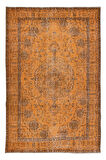 180x271 cm Modern Çocuk Odası Halısı, El Dokuma Turuncu Halı, El Düğümlü Alan Halısı