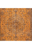 180x271 cm Modern Çocuk Odası Halısı, El Dokuma Turuncu Halı, El Düğümlü Alan Halısı