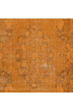 206x323 cm El Dokuma Alan Halısı, El Düğümlü Turuncu Modern Halı
