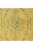 164x261 cm Sarı Halı, Yenilenmiş Türk Halısı, Modern El Dokuması Halı
