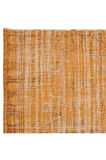 180x276 cm Modern El Yapımı Halı, El Dokuma Halı, Turuncu Tonlarda Yenilenmiş Halı
