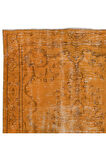 137x232 cm El Dokuması Halı, Turuncu El Yapımı Halı, Modern Ev Dekoru Halı