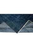 210x308 cm Modern El Yapımı Mavi Renkli Türk Halısı, 100% El Dokuması Düz Lacivert Büyük Halı
