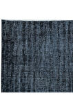 146x220 cm El Düğümlü Siyah Halı, Dekoratif El Dokuması Yün ve Pamuktan Yapılmış Alan Halısı