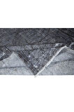 198x300 cm Yenilenmiş Gri El Yapımı Halı, Modern Yün ve Pamuktan Yapılmış Eski Halı