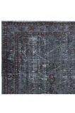 164x256 cm Eski El Yapımı Türk İşi Halı, El Dokuma Gri Halı