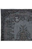 170x268 cm Gri Renkli El Dokuması Halı, Yenilenmiş Modern Türk Halısı