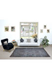 183x284 cm Ev Dekoru Halı, El Dokuması Gri Tonlarda Modern Halı, Oturma Odası Dekoru Halı