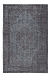 185x280 cm El Düğümlü Gri Halı, Modern El Dokuması Yün ve Pamuktan Yapılmış Alan Halısı
