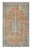 158x265 cm El Düğümlü Geleneksel Halı, 1955 civarı, Eski El Yapımı Köy Halısı