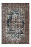 232x332 cm El Düğümlü Türk Eski Eskitilmiş Geniş Alan Halısı