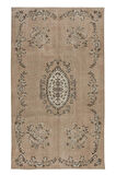 166x277 cm Aubusson Desenli Halısı, Kır Evleri için El Yapımı Türk Halısı, Rustik Halı