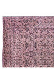 200x300 cm, Pembe El Yapımı Halı, Yenilenmiş Eski Halı, Yeniden Boyanmış Modern Halı