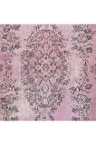 182x305 cm, Eski El Yapımı Türk İşi Halı, El Dokuma Pembe Halı