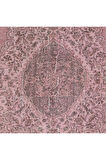 210x308 cm, El Düğümlü Pembe Halı, Dekoratif El Dokuması Yün ve Pamuktan Yapılmış Alan Halısı