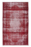 185x303 cm, El Yapımı Türk Halısı, Kırmızı El Dokuması Halı, Modern Yünlü Halı