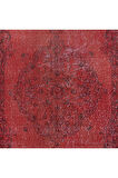 115x236 cm, Çağdaş Kırmızı Halı, El Düğümlü Mutfak Halısı, El Yapımı Halı
