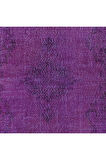 208x303 cm El Yapımı Mor Halı, El Dokuması Eski Halı, Modern Türk Halısı