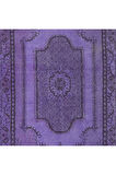 112x210 cm Modern Mor El Dokuması Yün ve Pamuklu Türk Halısı, Dekoratif Yer Örtüsü