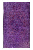 146x244 cm Mor Dış & İç Mekan Halısı, El Yapımı Halı, El Dokuma Türk Halısı, Eski Yenilenmiş Halı