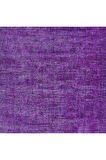 210x309 cm Mor Yeniden Boyanmış El Yapımı Halı, El Dokuması Türk Halısı, Modern Alan Halısı