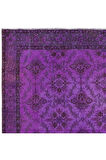 186x305 cm El Yapımı Mor Halı, Eski Türk Halısı, Modern Ev Dekoru Yünlü Halı