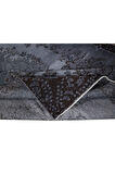 192x300 cm El Düğümlü Gri Halı, Dekoratif El Dokuması Yün ve Pamuktan Yapılmış Alan Halısı
