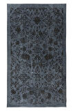 146x245 cm Çağdaş Gri Halı, El Düğümlü Mutfak Halısı, El Yapımı Halı