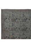 200x278 cm Gri El dokuması Halı, Yenilenmiş Vintage Halı, Yeniden Boyanmış Eski Halı