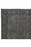 173x265 cm Modern El Yapımı Gri Renkli Türk Halısı, 100% El Dokuması Alan Halısı
