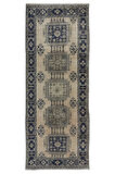 143x357 cm Eski El Düğümlü Koridor Halısı, Geniş Koridor Yolluğu, Merdiven Halısı